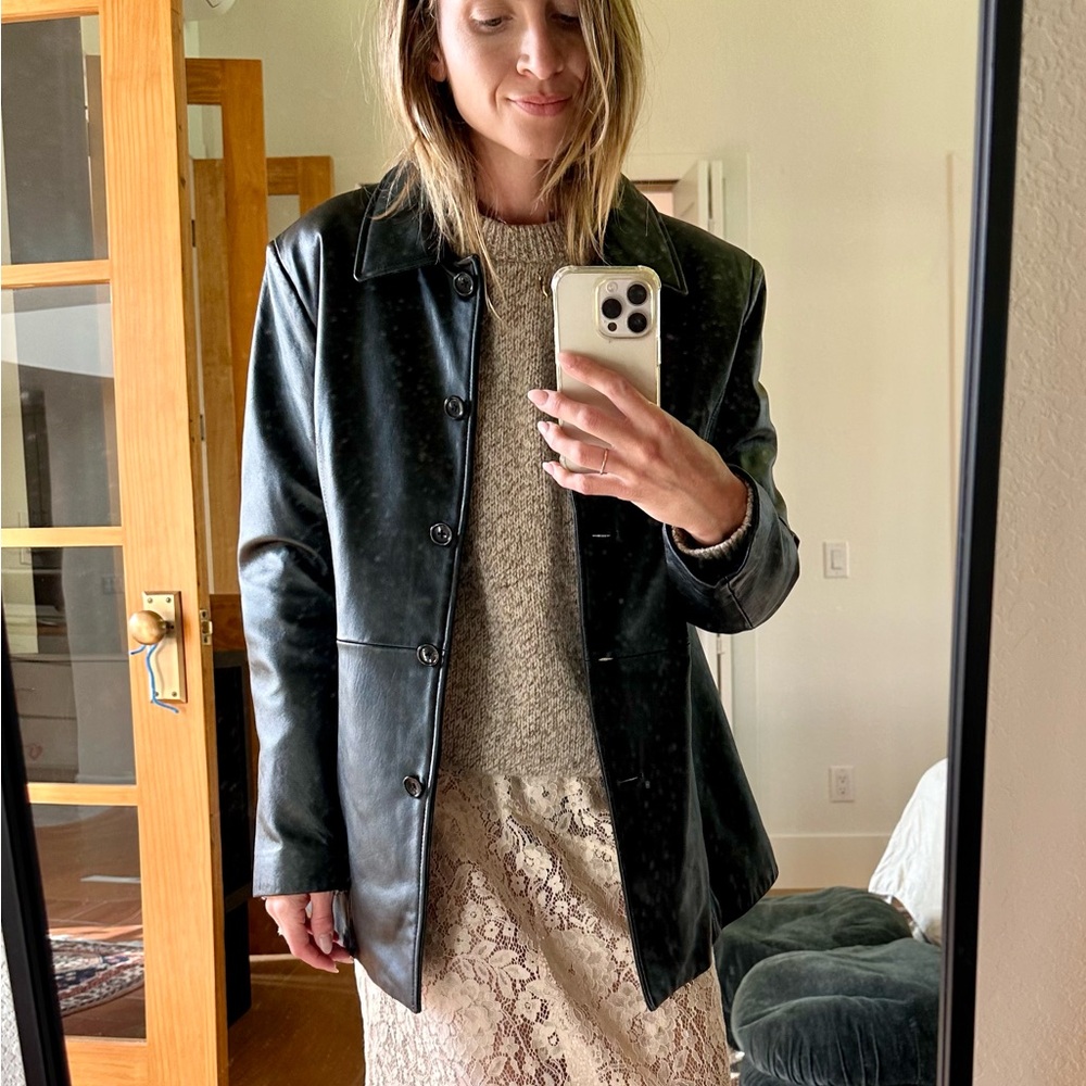 100% Leather VTG Jacket